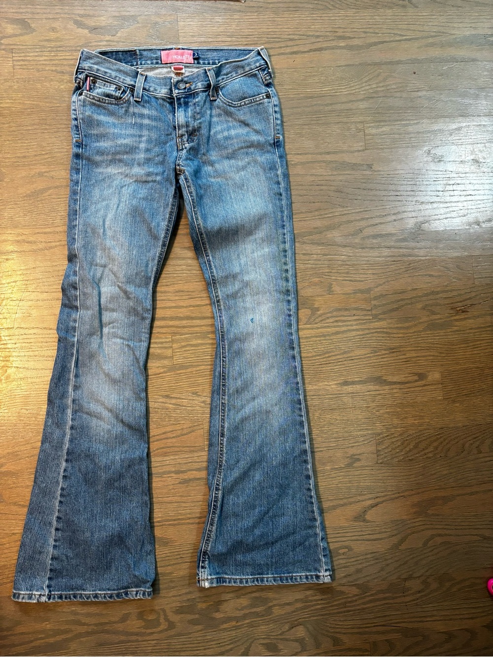 Vintage Y2K Hollister low-rise blue denim flare jeans women’s size 3